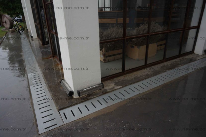 Bina çevresi polietilen kanal ızgarası